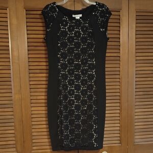NWT Laundry by Design Black Lace Dress